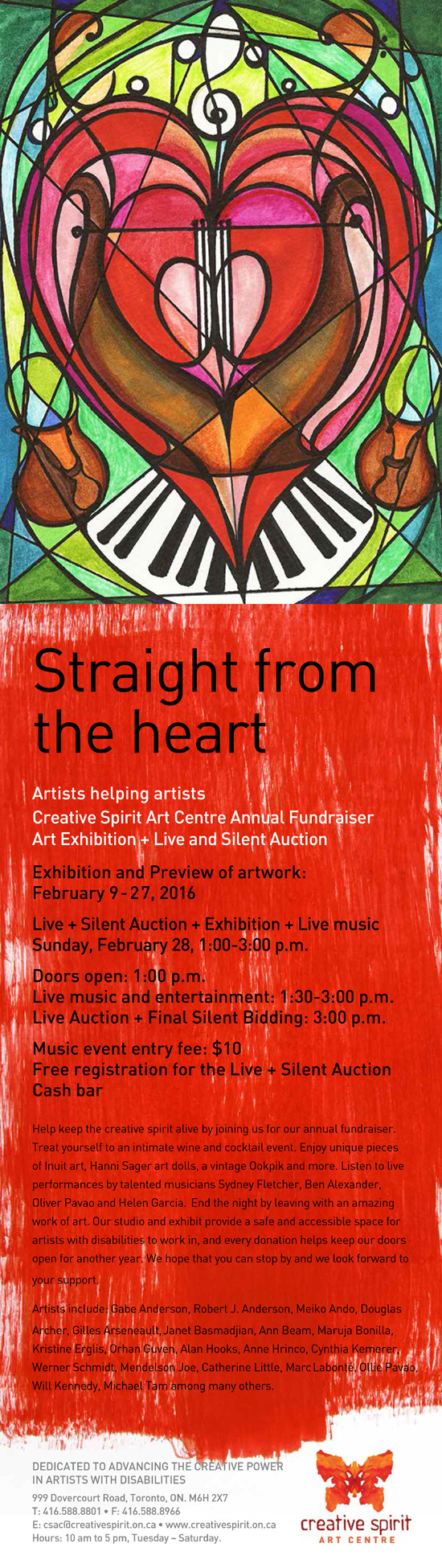 Straight from the Heart 2016 - Annual CSAC fundraiser