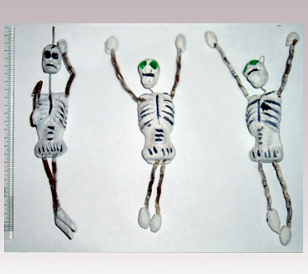 Hanni Sager, 3 Skeleton Figurines