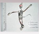 Hanni Sager, Skeleton Figurine, (Pink Eyes)
