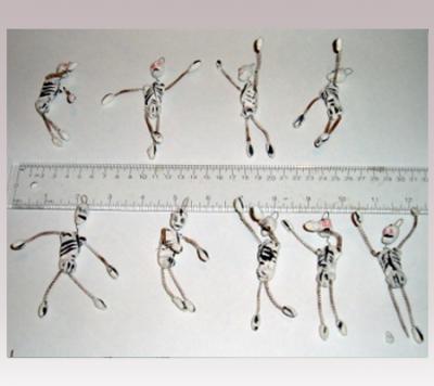 Hanni Sager, 9 Skeleton Figurines