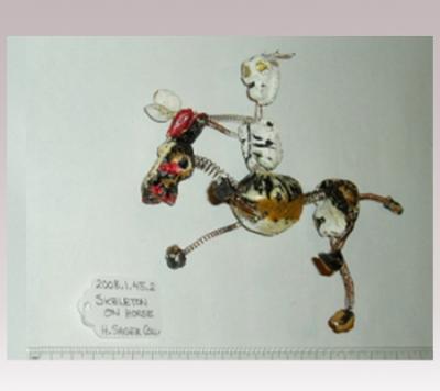 Hanni Sager, Skeleton Riding Horseback
