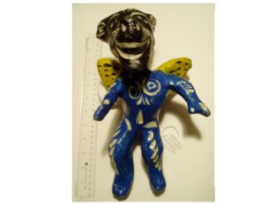 Hanni Sager, Devil Figure (Blue/Yellow)